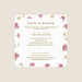 Romantische Hochzeitseinladung Herbarium