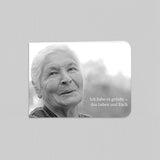 Portrait mit Spruch