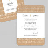 Eine Partitur für eine Hochzeit