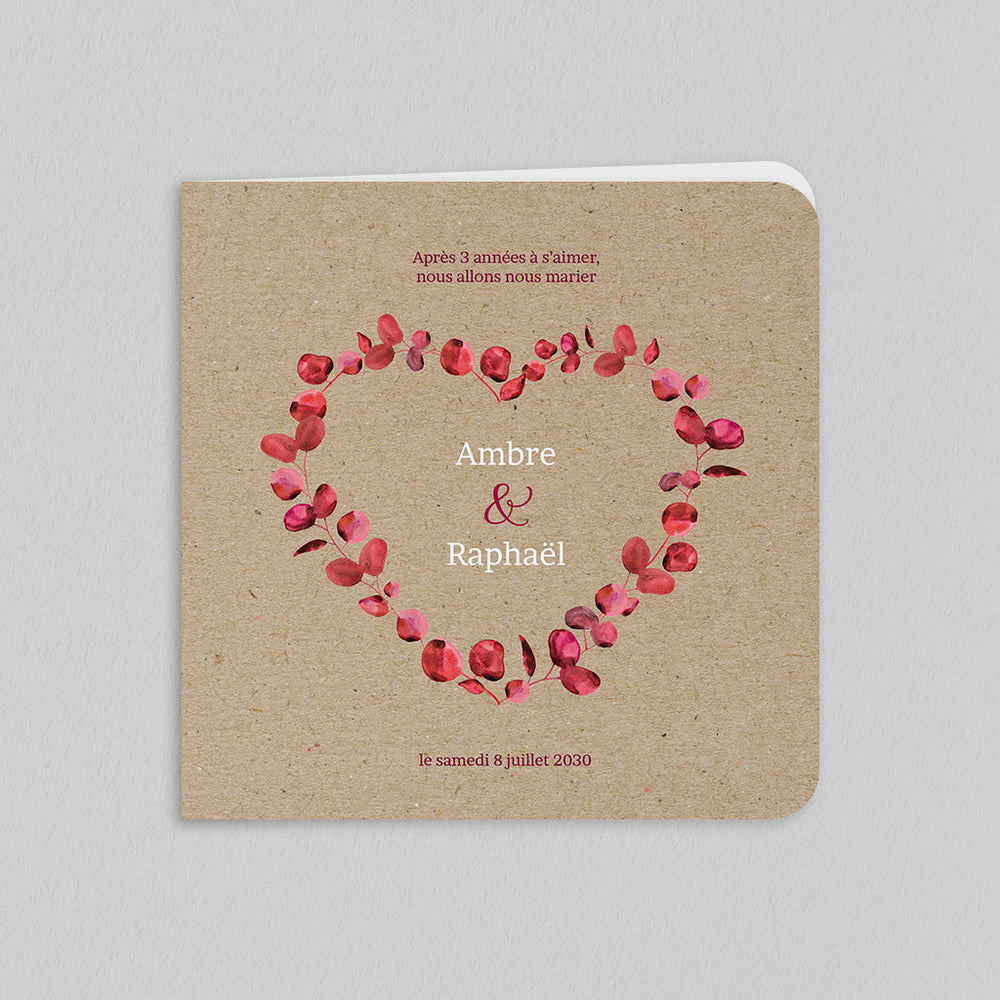 Coeur et Eucalyptus Rouge