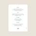Menu de mariage Rayures Chic
