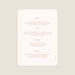 Menu de mariage Terracotta Contemporain