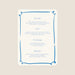 Menu de mariage Dolce Vita