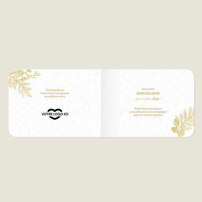 Cartes de Voeux Mairie Végétation Festive