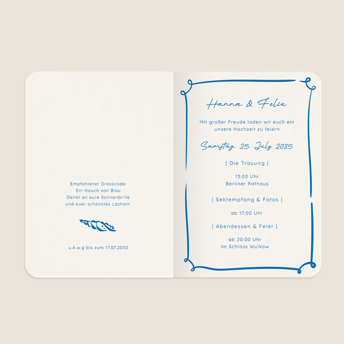 Originelle Hochzeitseinladungen Dolce Vita