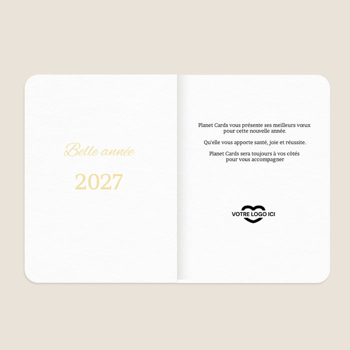 Cartes de Voeux Mairie Voeux et couronnes