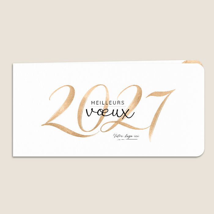 Cartes de Voeux Mairie Peinture cuivrée