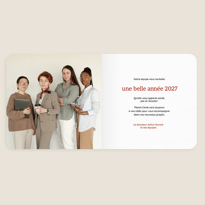 Cartes de Voeux Mairie Sapin et Graphique