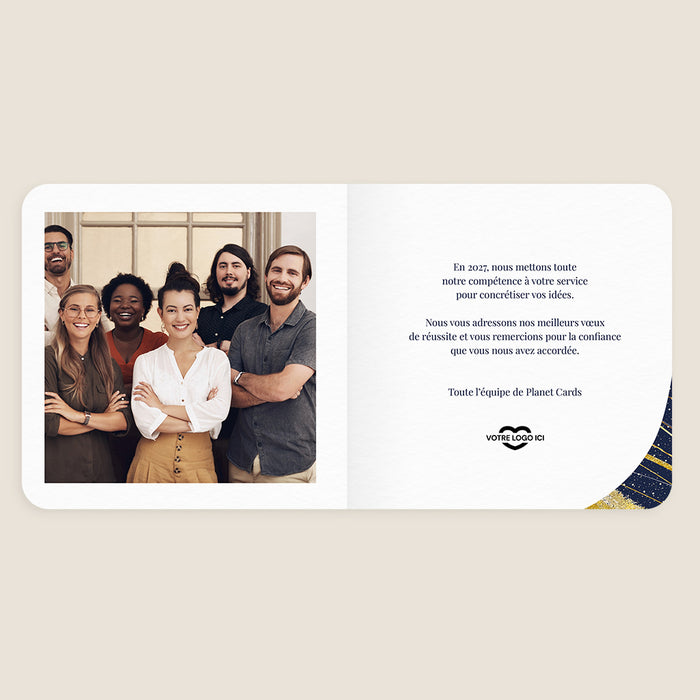 Cartes de Voeux Mairie Sapin et Éclats d'Or