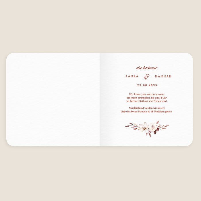 Vintage-Hochzeitseinladungen Sanfter Herbst
