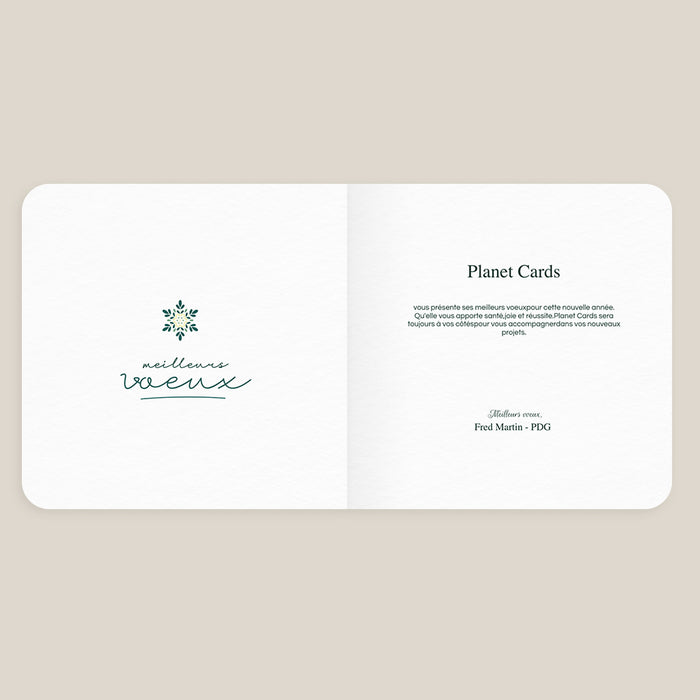 Cartes de Voeux Mairie Une Etoile Végétale