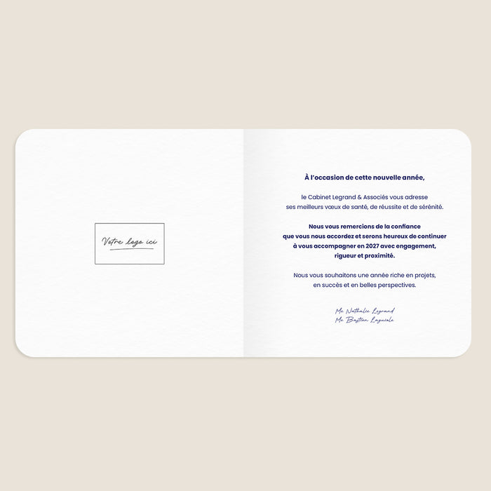 Carte de vœux entreprise Sommet