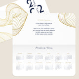 Calendrier et lignes abstraites