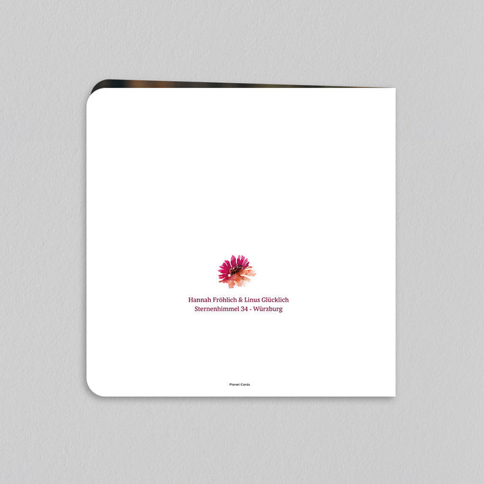 Hochzeitseinladungen Feuilles et Fleurs d'Automne