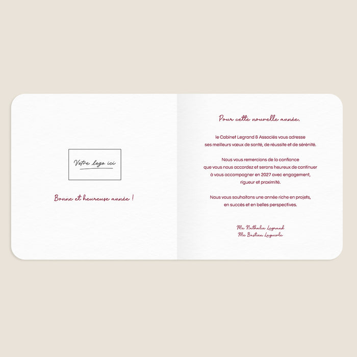 Cartes de Voeux Mairie Rouge-Gorge