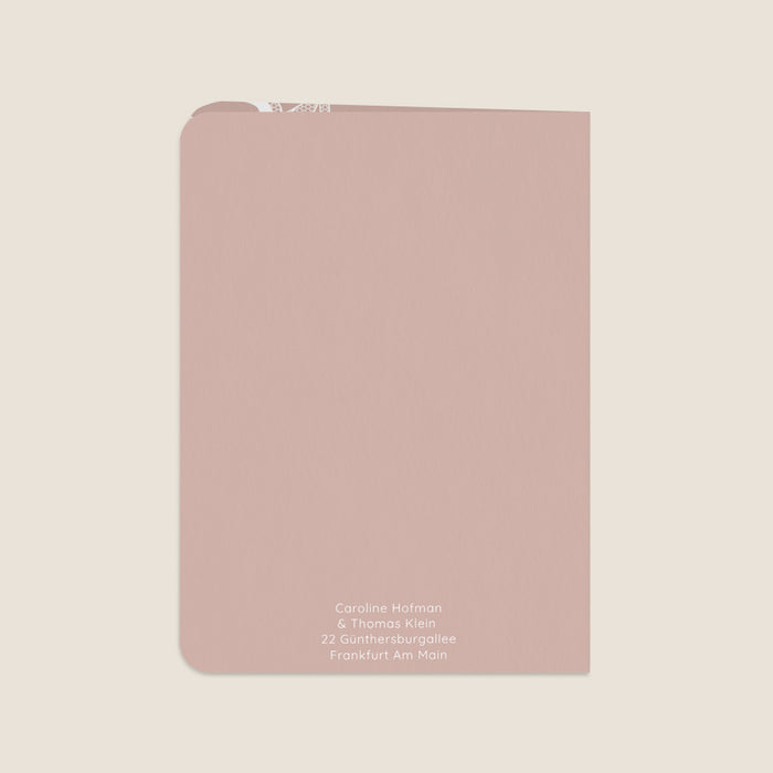 Klassische Hochzeitseinladung Romantische Spitze