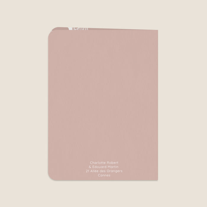 Faire-part mariage classique Dentelle Romantique