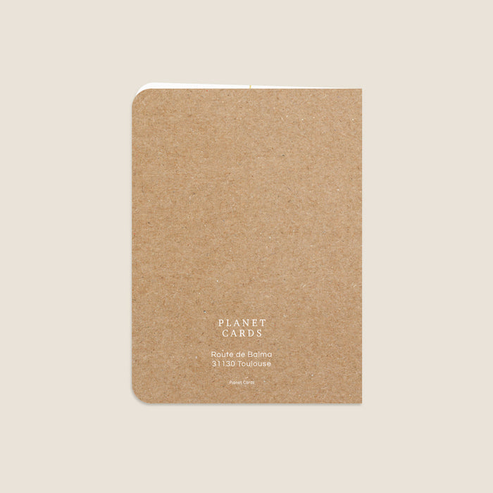 Cartes de Voeux Mairie Boules de Noël et Kraft