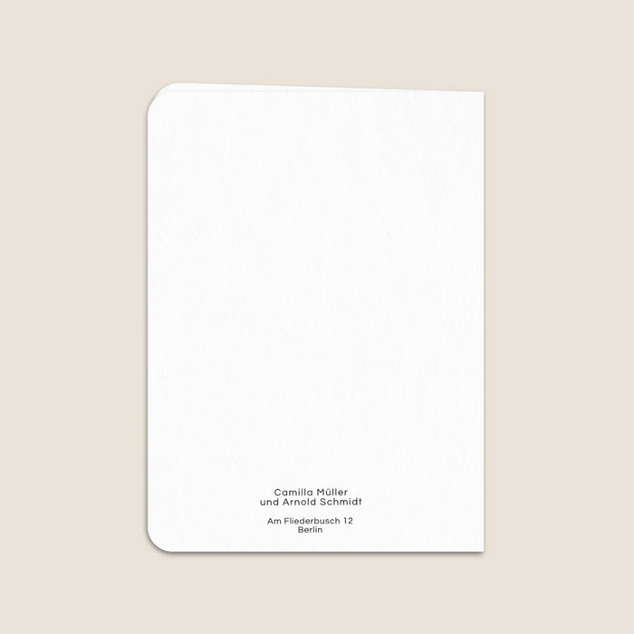 Moderne Einladungskarten Hochzeit Hochformat mit Foto