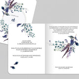 Feuilles et plumes en couronne