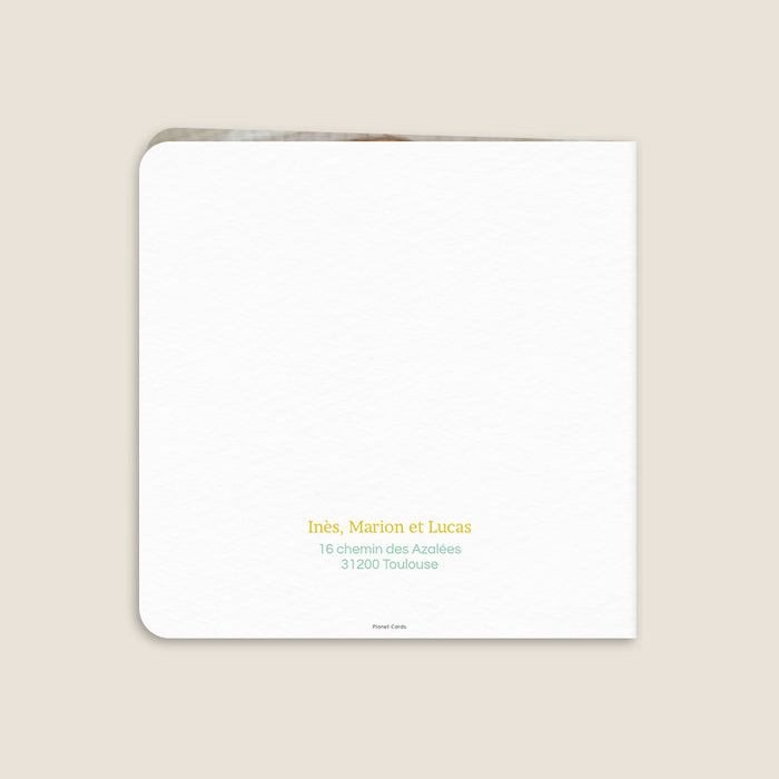 Faire-part naissance printemps-été Fleurs en Aquarelle