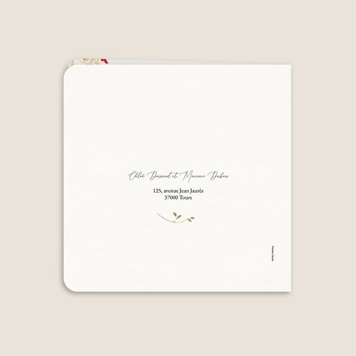 Faire-part mariage Couronnes de fleurs d'été