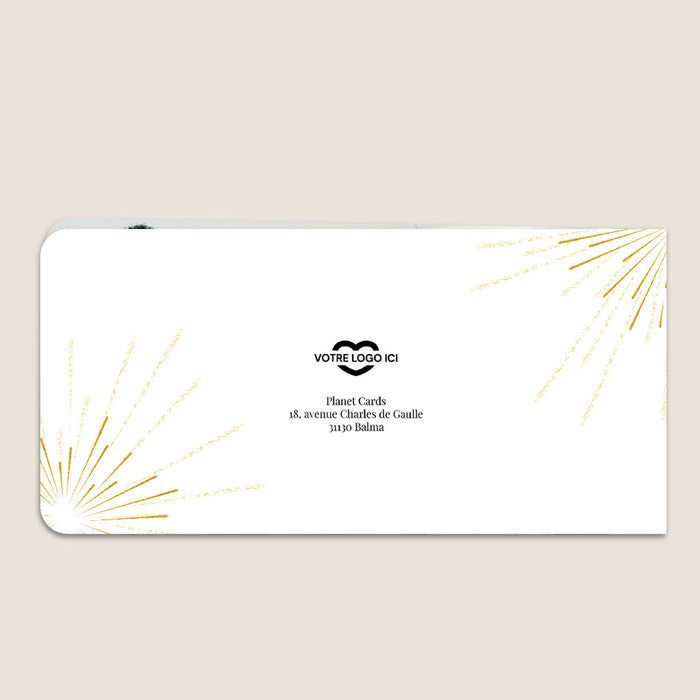 Cartes de Voeux Mairie Artifices Doré