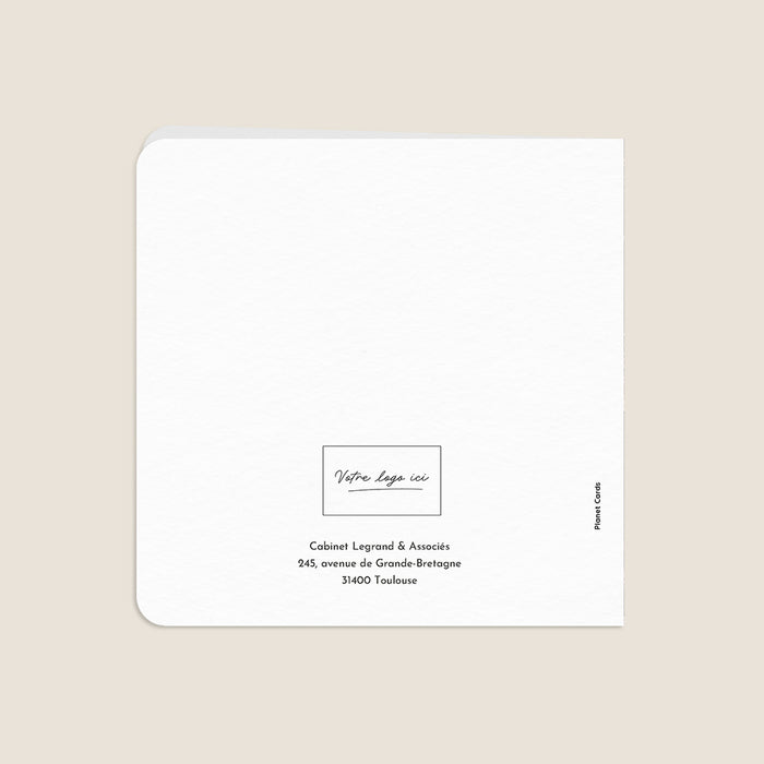Cartes de Voeux Mairie Sapin bronze
