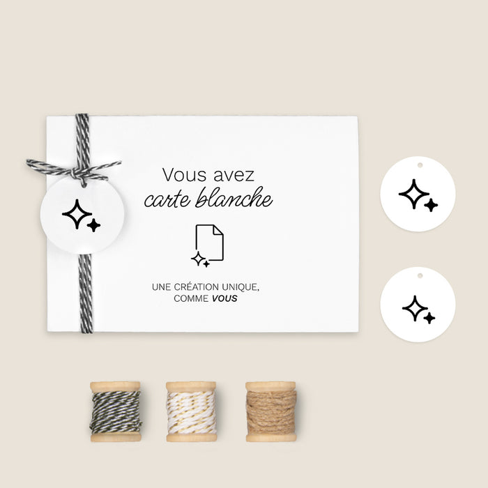 Création libre faire-part naissance Paysage Portefeuille Premium + Ficelle 15,1 x 10,8 cm