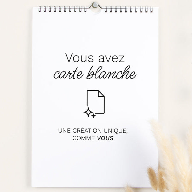 Calendrier photo A3 portrait pour professionnels