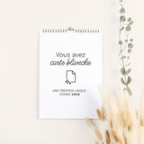 Calendrier photo A5 portrait pour professionnels