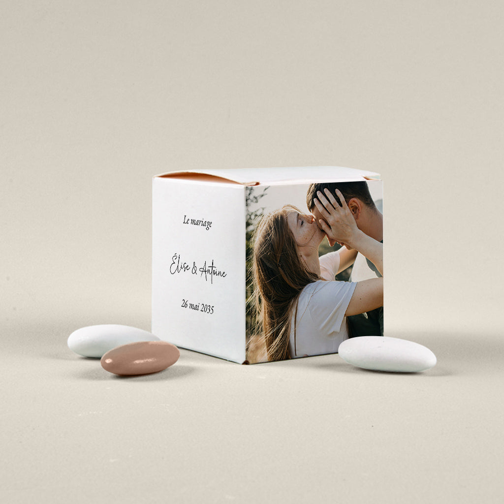 Boîte à dragées mariage