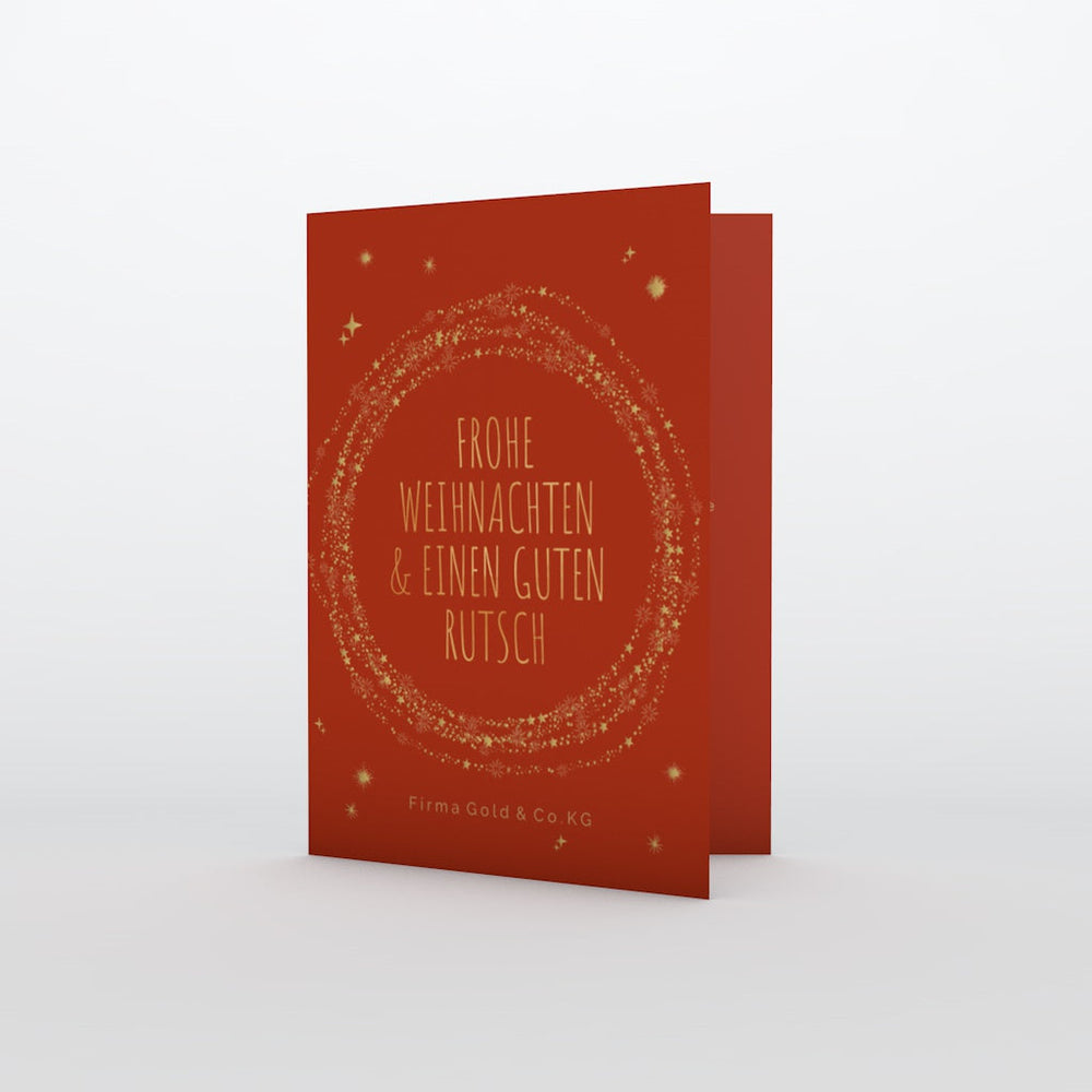 Goldene Weihnachtssterne
