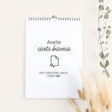 Calendario fotografico A4 verticale semplice per i professionisti