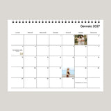 Calendario fotografico A4 doppio orizzontale