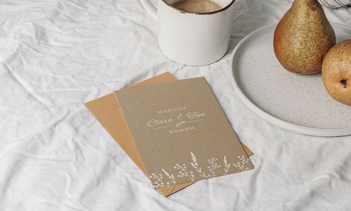 Cartes 'Save The Date' A6 - Lot De 10 Avec Enveloppes - Pour Mariage, Anniversaire, Baptême, Fête - 7