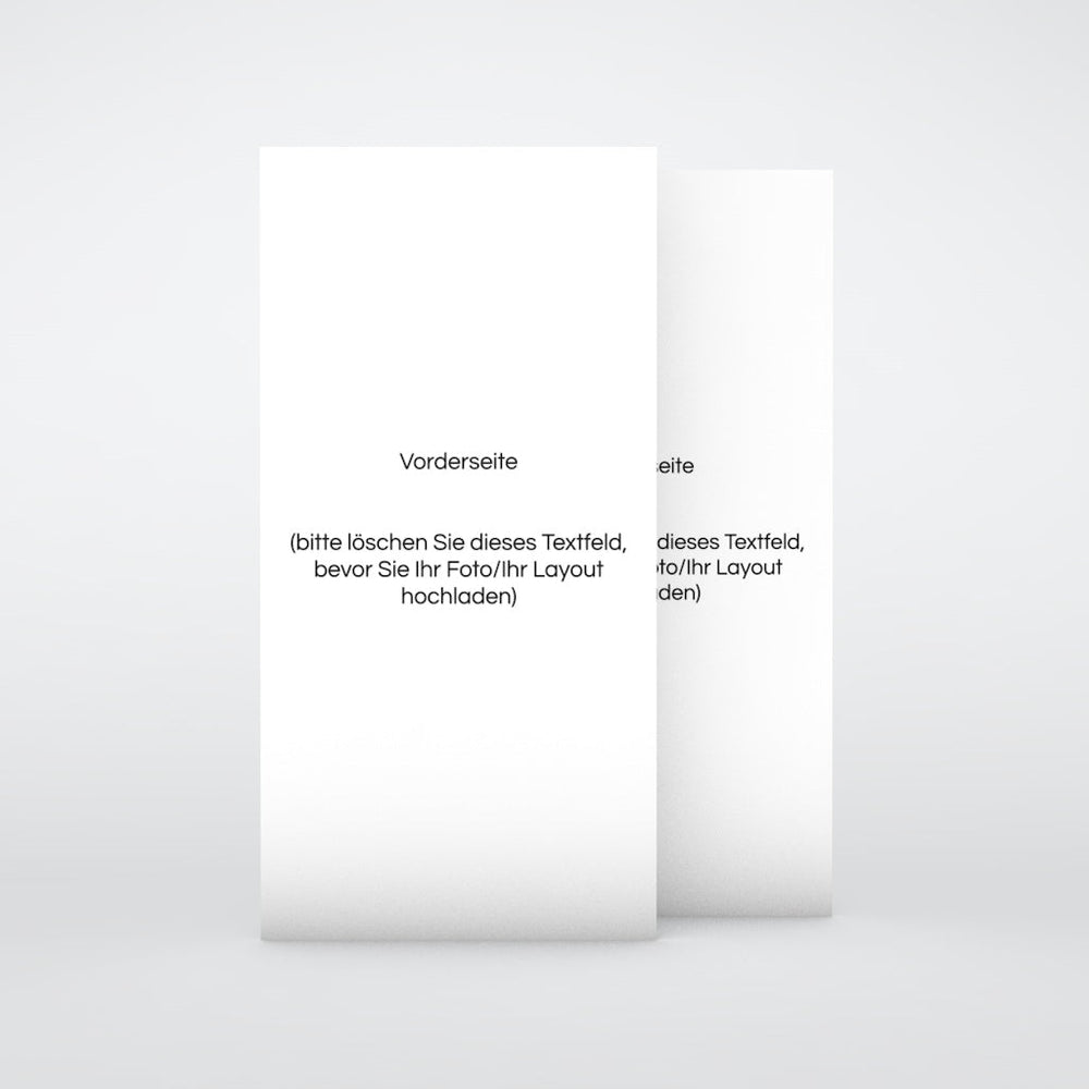Hochformat Beidseitig 10.5 x 21 cm - Selbst gestalten