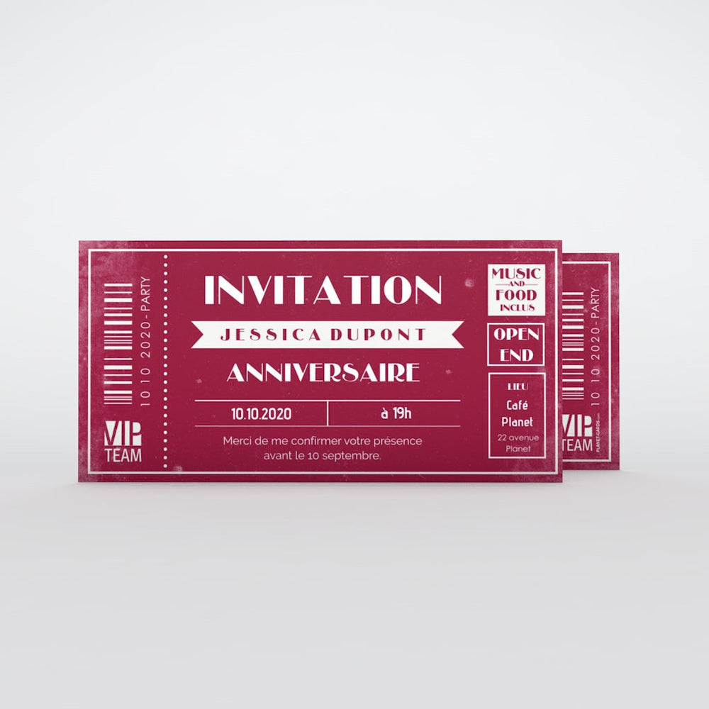 Billet VIP