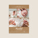 Faire-part naissance pictogramme Kraft Multiphoto et Coeur