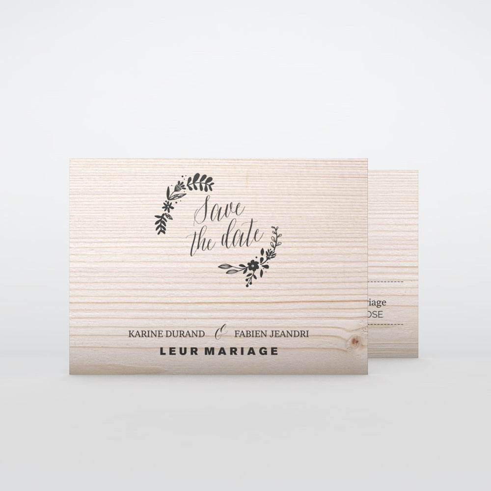 Floral sur bois tendre
