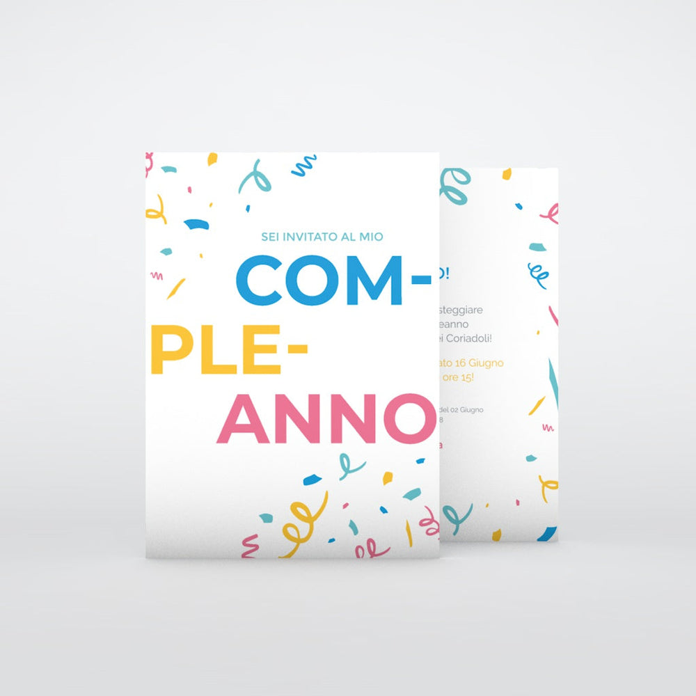 Coriandoli e stelle filanti