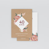 Fleurs séchées d’anniversaire