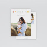 Battesimo bambino colorato