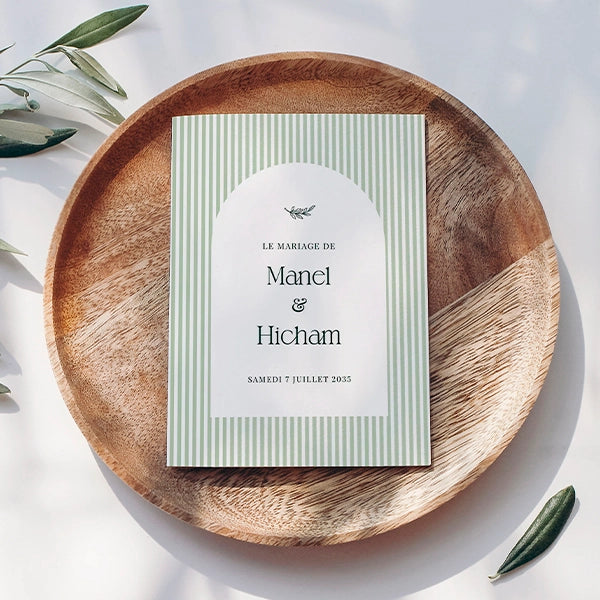 Faire-part de mariage chic et tendance