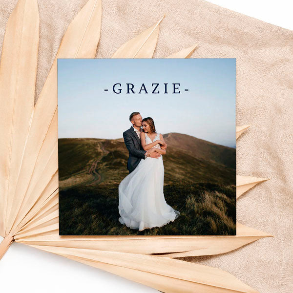 Carte remerciement mariage