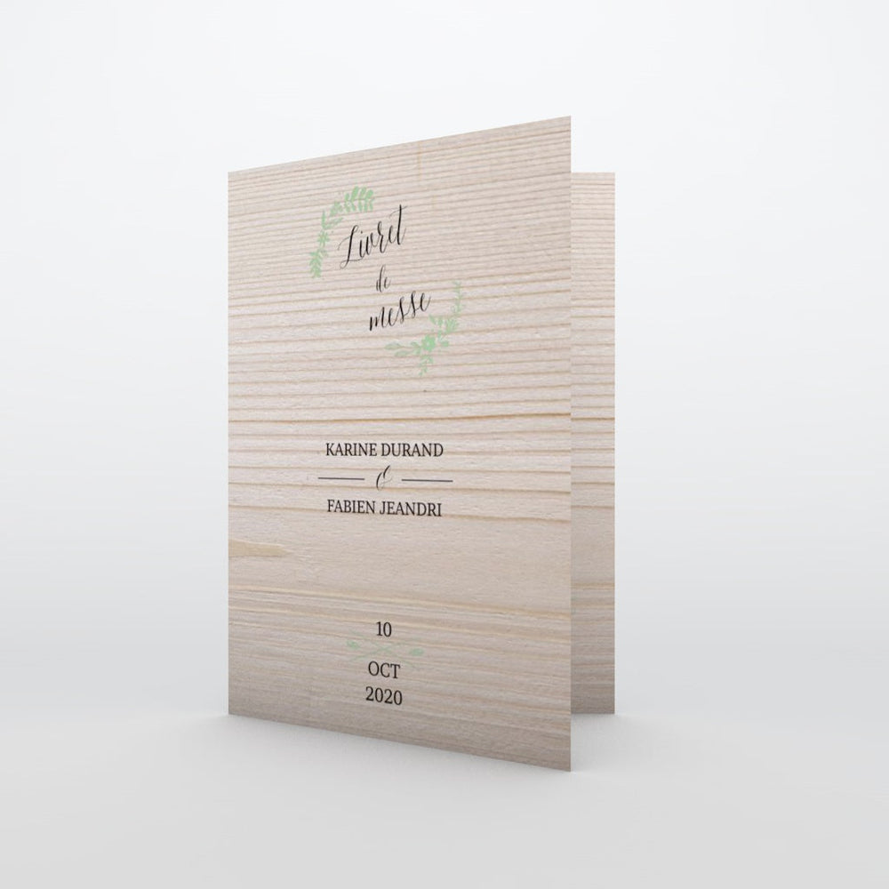 Floral sur bois tendre