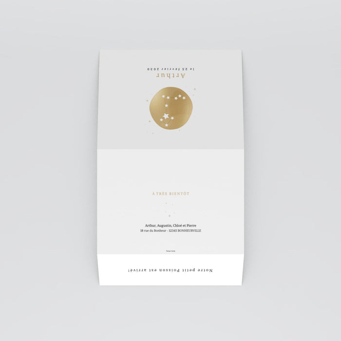 Faire-part naissance Poisson