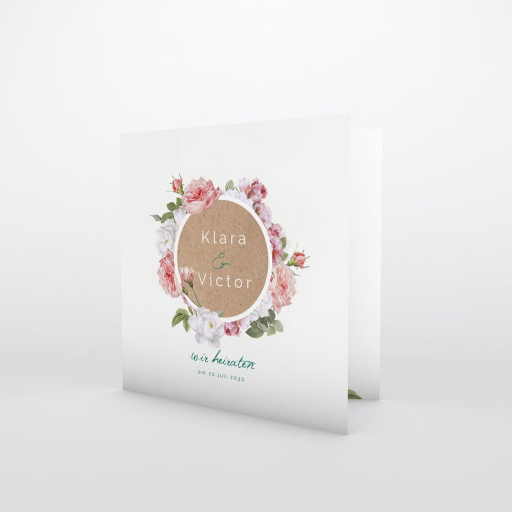 Kraft und Vintage Blumen