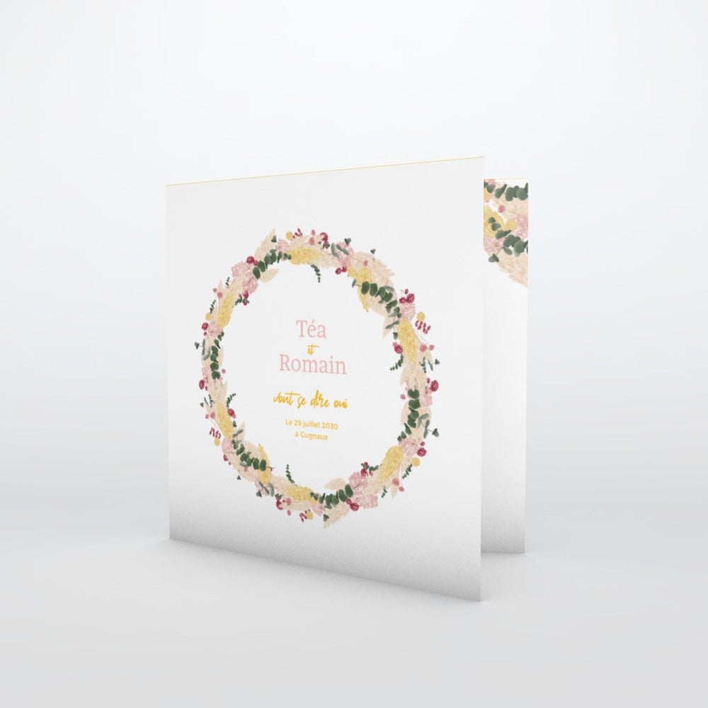 Couronne Jaune Rose