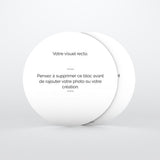 Rond Recto Verso 14cm - Création libre